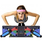 Vicall Push Up Board 9 in 1 Tragbares Fitness Workout Multifunktions Muscleboard Farbcodierte Push-Up Rack für Home Fitness Training Herren Damen