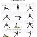 Sport Schwingstab Fitness Swingstick Schwerkrafttrainer zum Trainieren der Tiefenmuskulatur Elastische Fitnessstange Gewicht schütteln ausgestattet mit elastischen Trainingsgeräten geeignet für