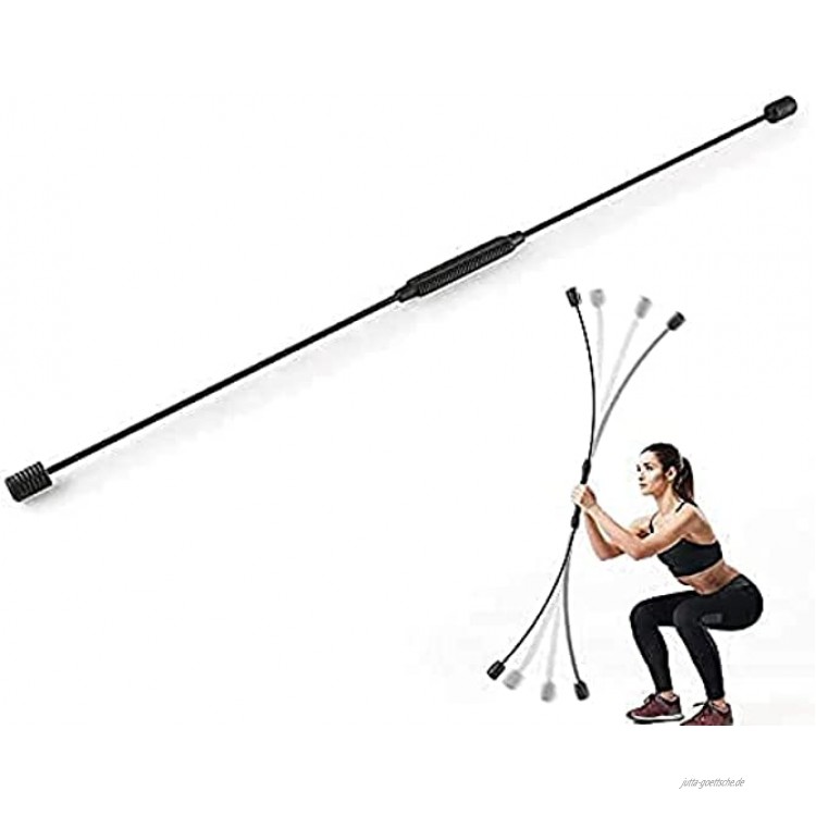 Sport Schwingstab Fitness Swingstick Schwerkrafttrainer zum Trainieren der Tiefenmuskulatur Elastische Fitness-Trainingsstange Elastische Widerstandsstange Muskelstärkende Fitnessstange Vibrations