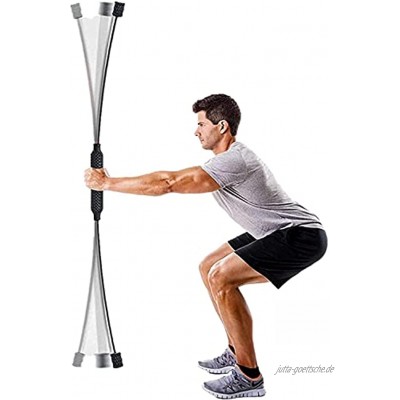 Sport Schwingstab Fitness Swingstick Schwerkrafttrainer zum Trainieren der Tiefenmuskulatur Elastische Fitnessstange gewichtete Stange Gym Yoga Muskelaufbaustange Trainingsstange geeignet für Mus