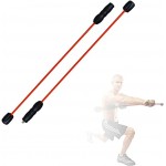 Sport Schwingstab Fitness Swingstick Schwerkrafttrainer zum Trainieren der Tiefenmuskulatur Fitness Tremor Elastische Trainingsstange mit hochelastischer Glasfaser abnehmbar für Gewichtsverlustübun