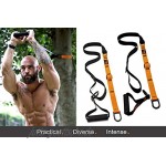 AKLAAS Suspension Trainer Kit Bundle | Fitness Bodyweight Trainer Equipment Kit + Türanker + 3 Widerstandsröhren schnappfrei | Home Suspension Workout Straps Kit | Übungsheft | Home & Travel