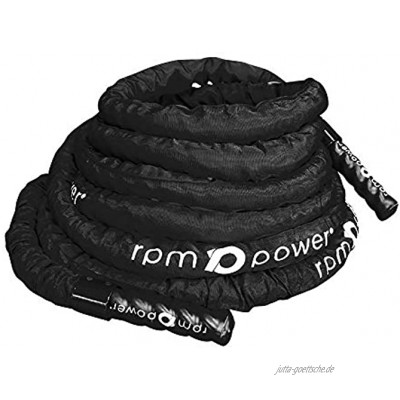 RPM Power Battle Rope Fitness Muskelstärkungsseil für Bodybuilding-Workouts inklusive Anker