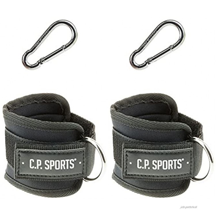 C.P. Sports Zughilfen Hand und Fußschlaufe Schwarz One Size