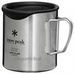 Snow Peak Silicone LID for Double-Wall Mug Silikon-Deckel für doppelwandige Tasse 450 Schwarz