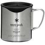 Snow Peak Silicone LID for Double-Wall Mug Silikon-Deckel für doppelwandige Tasse 450 Schwarz