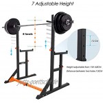 ISE Multifunktionales Squat-Rack höhenverstellbar Halterung für Langhantelstange Ständer für Gewichtheben max. 200 kg SY-RK1002