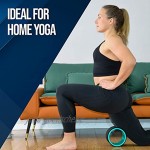 pete's choice Yoga Rad mit eBook inklusive & Yogagurt Bequem & langlebiges Yoga-Zubehör I Yoga Wheel für mehr Flexibilität I Idealer Rückendehner