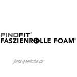 PINOFIT Faszienrolle Foam – Foamroller zur Selbstmassage inkl. Übungsposter und Online-Trainingsvideos – Massagerolle für Faszien Härtegrad hart – Made in Germany