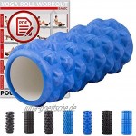 POWRX Faszienrolle inkl. Workout I Massagerolle Foamroller Pilatesrolle Schaumstoffrolle Yogarolle I ca.31 33 und 38cm