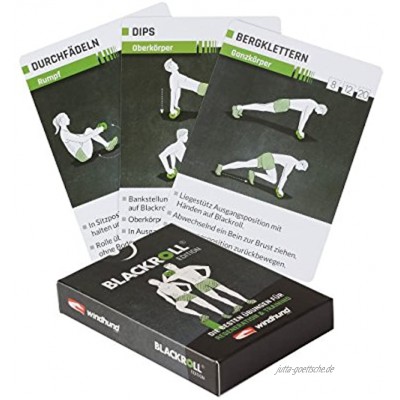 Windhund Trainingskarten Blackroll Edition Übungen mit der Faszienrolle