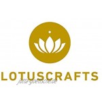 Lotuscrafts Yogakissen Meditationskissen Extra Hoch Sitzhöhe 20cm Waschbarer Bezug aus Baumwolle Yoga Sitzkissen mit Dinkelfüllung GOTS Zertifiziert