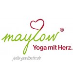 maylow Yogakissen Blume des Lebens 100% Baumwolle Bio-Dinkelspelzen H: 10 cm