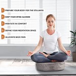 OVERMONT Yogakissen Meditationskissen Yoga Sitzkissen Augenkissen mit Bezug
