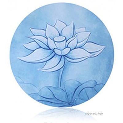Stuhlkissen Round Meditation Printed 1mm Naturkautschuk Ultra Bewegliche Faltbare Kissen Meditationskissen Wurf Color : Blue