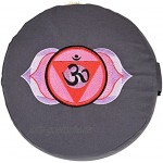 Yogabox Meditationskissen Glückssitz Chakra grau grau