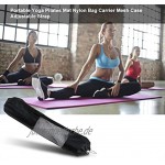 DHDHWL Yogamatte Tragbare Yoga Pilates MAT Nylon Bag Träger Mesh-Mitte Einstellbarer Riemen Tragen Sie Lagerwalztyp Vaccum Druckbeutel Yoga-Tragetasche