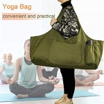 EASJOY Yogamatten-Tasche große Yogamatte Tragetasche Tragetasche mit 4 Taschen passend für die meisten Matten mit multifunktionalen Aufbewahrungstaschenmit Yogamatten-Tragegurt