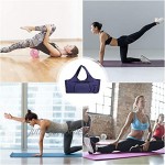 TENDYCOCO Yogamatten-Tasche Große Yogamatten-Tragetasche mit Seitentaschen und Reißverschlüssen Lila
