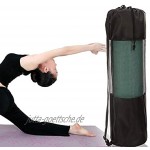 Vektenxi Tragbare Pilates Nylon Yogamatte Tasche Träger Mesh Center Verstellbarer Gurt Kostengünstig und von guter Qualität