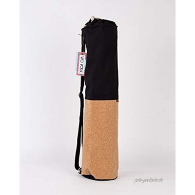 VIO YOGA® • Yogamatten-Tasche „Kork Schwarz • Cooles Design und super Qualität • Limitierte Auflage Made in Germany