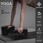 OVERMONT 5-in-1-Set Yoga-Starter-Set 1 Yoga Rad 2 Yoga Blöcke 1 Gürtel 1 Verlängerungsring Premium-Rückenrolle für Dharma Yoga Backbend Stretching Pilates Meditation