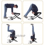 BAIAA Faltbarer Yoga Hocker Yoga Assisted Inverted Chair für Workout und Yoga Praxis Stressabbau und Bodybuilding PU Stahlrohr Inverted Workbench