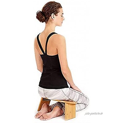 Benches Meditationshocker Faltbarer Zeitgenössischer Gebetshocker Yoga Hocker Kniende Meditationsbank Bambus Yoga Bank Inklusive Tragetasche