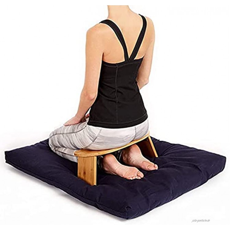 Benches Tragbare Meditationsbank Klappbar tragbare Bonus-Reisetasche Zeitgenössischer Gebetshocker Yoga Hocker Kniende Meditationsbank