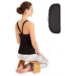 CAOO Tragbare Moderne Klappbare Meditationsbank mit Verriegelungsscharnieren Kniendem Hocker Alternative zum Meditationsstuhl für Yoga Gebet und Meditation