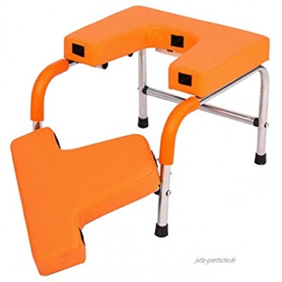 Edelstahl Rahmen Yoga Assisted Inverted Stuhl Yoga Kopfstand Bank Fitness Und Fitnessraum Color : Orange