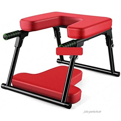 Priority Culture Umgekehrter Stuhl Yoga Kopfstandhocker Faltbar Inversionstisch Behandeln Sie Rückenschmerzen Kann 440 Pfund Unterstützen Color : Red A Size : 45 * 52 * 36cm