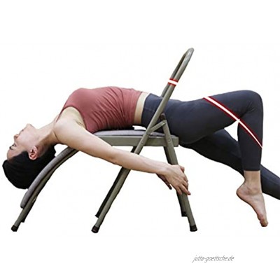 XWJJ Yoga Stuhl Iyengar Yoga Stuhl Stellungen Assistance Klappbar Multifunktions Iyengar-Hilfsstuhl,Für Professionelles Yoga Gebrauch Für Blut-Zirkulation Fördert Den Schlaf,A