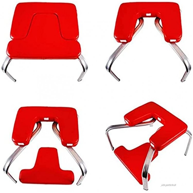 Yoga Hocker für Kopfstand Yoga Hilfsstreckstuhl Fitness auf den Kopf gestellt Maschinen Yoga Inversion Stuhl für Haus Fitnessstudio Farbe: Schwarzer Größe: 42x43x30cm-42x43x30 cm. rot