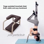 Yoga Kopfstand Bank Feet-up Training Inversion Stuhl Upside Down Stuhl Für Family Workout Gym PU Leder Robuster Stahlrahmen Entlasten Sie Den Bauch Verlieren Sie Gewicht Verlieren Sie GColor:schwarz