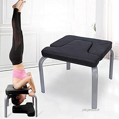 Zuhause Yoga Hocker Kopfstandhocker Kopfstand Yoga Stuhl Fitness Bench Schwarz Abnehmbare Baugruppe 43 * 42 * 37 cm Maximale Belastung 200kg
